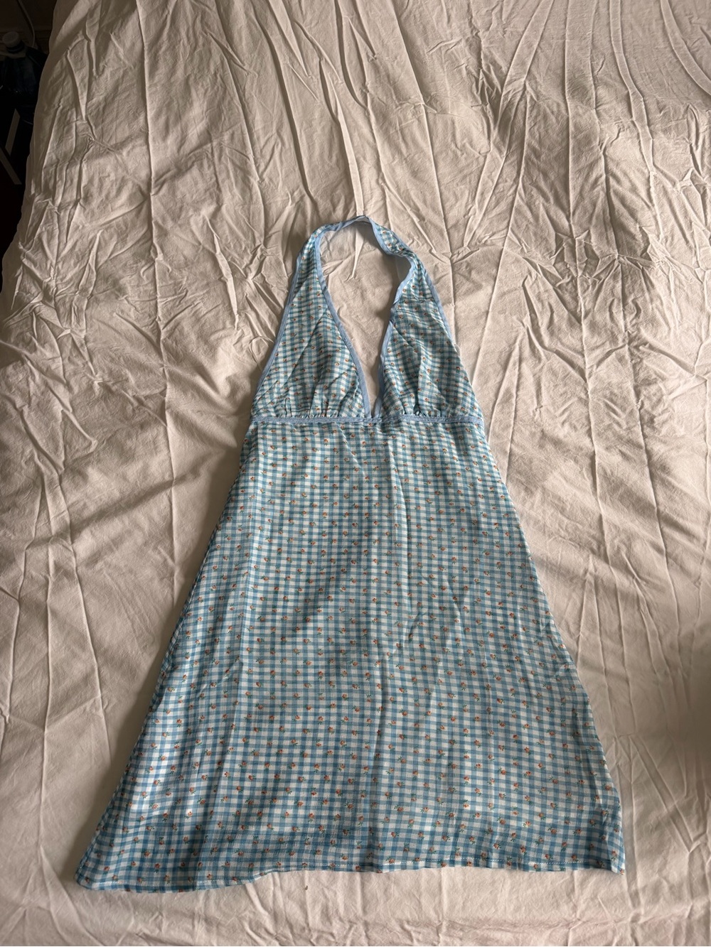 Princess Polly Light Blue Halter Sundress